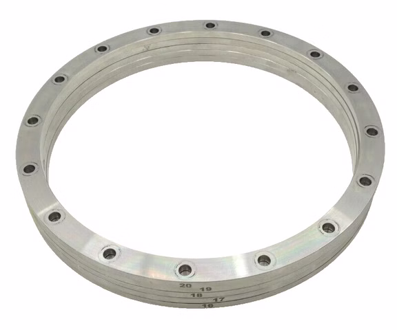 5x Flanschring V2A Ø22,5/19,5 cm Höhe 0,5 cm
