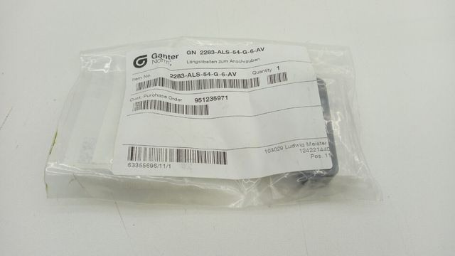 Gater Norm Längslibellen zum Anschrauben GN 2283-ALS-54-G-6-AV