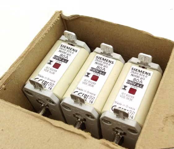 Siemens 3NA6 824-6 NH-Sicherungseinsatz 3NA6824 Gr.00 Sicherung 80A