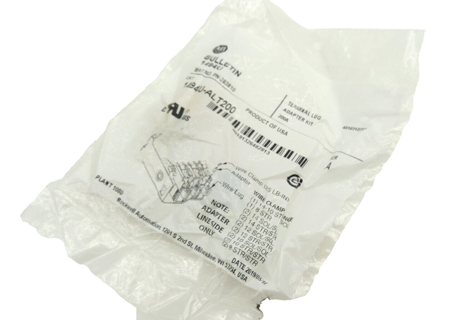 Allen Bradley BULLETIN 1494U-ALT200 Terminal Lug Adapter Kit 200A