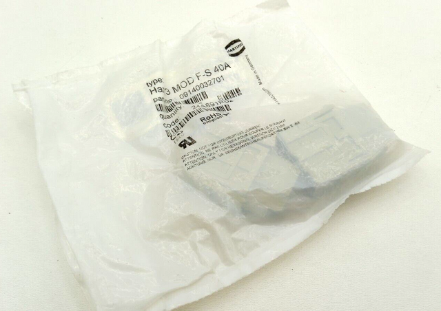 Harting HAN 3 MOD F-S 40A Buchseneinsatz 2 Stecker 09140032701 Modul Anschluss
