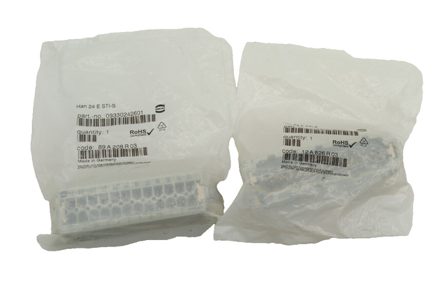 2xHarting HAN24 E-STI-S Stifteinsatz 09330242601 HAN24ESTIS Stecker Stiftkontakt