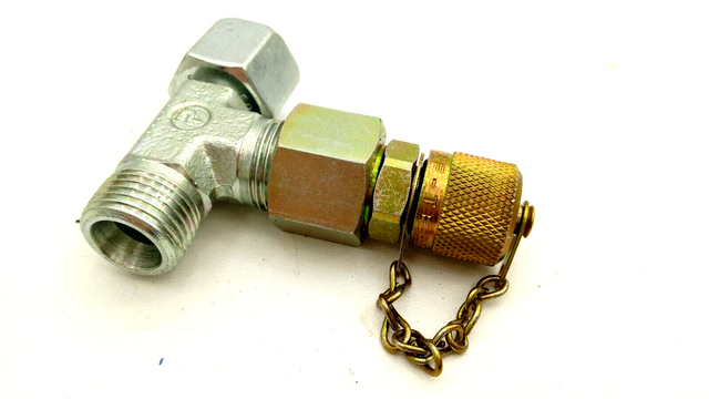 Hydraulik T-Stück mit Schnellkupplung, Verschraubung, Hydraulikverschraubung