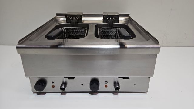 MKN Elektro Doppel Fritteuse Tischgerät 2 x 10 Liter Friteuse 12 kW Defekt