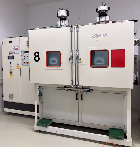 Weiss SD 1400/+20 DU Klimaprüfschrank mit Sitzpulsierer 20 - 100 °C Wärmeschrank Feuchte 10 - 98%