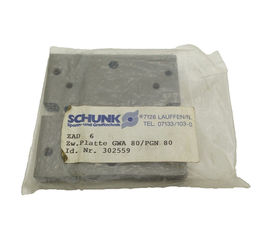 Schunk GWA 80/PGN 80 Zwischenplatte Zw. Platte 302559
