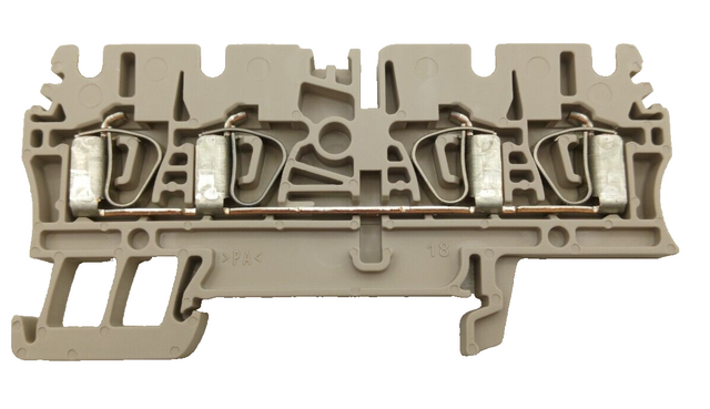 100x Weidmüller ZDU 2.5/4AN Durchgangs-Reihenklemme Verteilungsanlagen