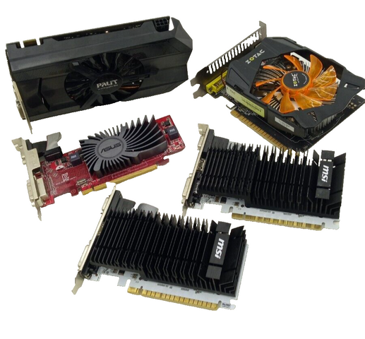 Posten Grafikkarten Palit GTX660 Zotac GT710 MSI N730K Asus HD6450