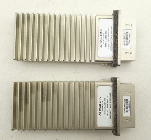 2x Cisco X2-10GB-LR-C Transceiver 1310nm 10km DOM