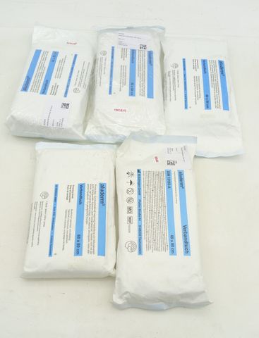 5x aluderm Verbandtuch 1003205 – 60 x 80 cm steril – von Söhngen
