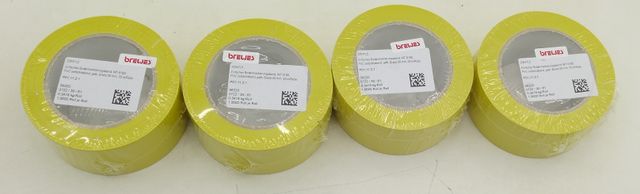 4x Brewes Bodenmarkierungsband WT-5160 50mm x 33m gelb PVC