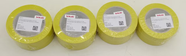 Logo ohne GmbH 4x Brewes Bodenmarkierungsband WT-5160 50mm x 33m gelb PVC