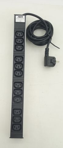 2m APSA W 7301/12 Steckdosenleiste Mehrfachstecker 12-Fach Verlängerung 