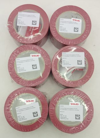 6x à 33 m Brewes 2054RD5 Bodenmarkierungsband WT-5160 Markierungsband WT5160