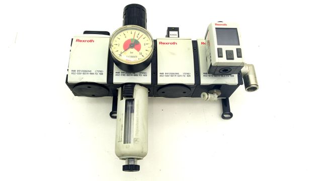 Rexroth Wartungseinheit Absperrventil Druckregelventil Druckregler Einheit