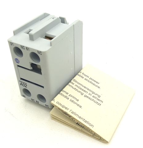 Allen Bradley Hilfsschalterblock 100-F A02 für Schütze 10A 600V AC600 100F Q600