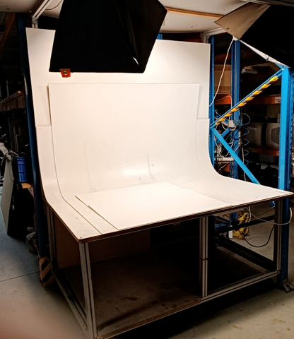 Bosch Rexroth Fototisch Sonderanfertigung 180x230cm Arbeitstisch auf Rollen