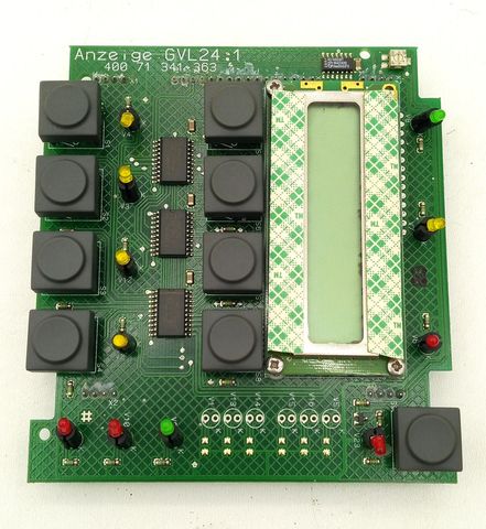 Anzeigeplatine GVL24.1 Tasten & LEDs Steuerplatine LCD-Anschluss 400 71 341 363