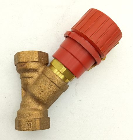 MNG Regulierventil PN16 DN15 1/2 Zoll Y-Form Messing Heizkörperventil
