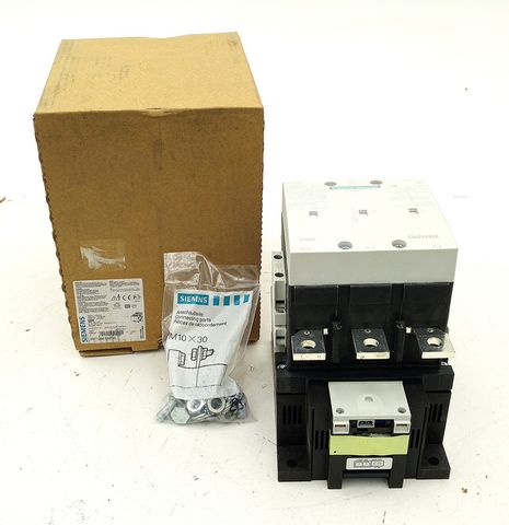 Siemens 3RT1266-6NP36 Leistungsschütz AC-3 160kW 400V 200-277V E:1 mit Zubehör

