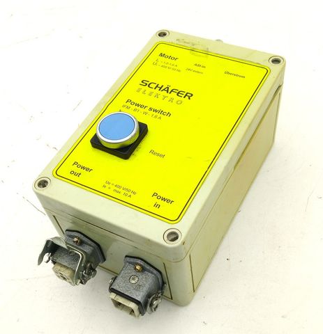 Schäfer Elektro Power Switch IFM-B1-W-1,6A Steuergerät Schaltbox 400V 10A Reset