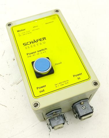Schäfer Elektro Power Switch IFM-B1-W-0,4A Steuerbox Schaltgerät 400V 10A Reset