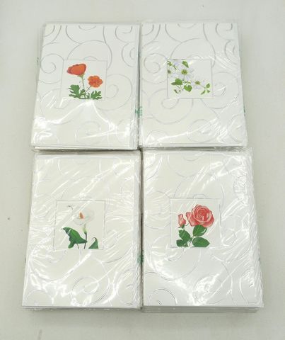 Elegante Einladungskarten mit Blumenmotiven 100 Stück