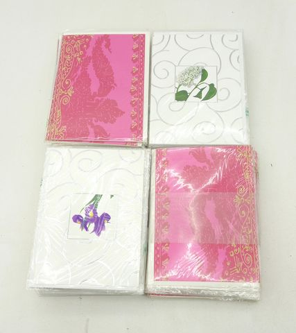 Hochwertige Grußkarten mit Blumenmotiven 100 Stück