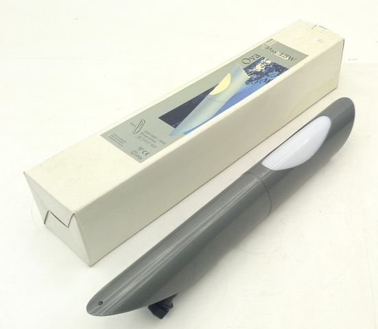 Logo ohne GmbH SLV Ova 75 Wandleuchte 228765 Wandlampe E27 IP55 metallic grau Außenlampe 15W