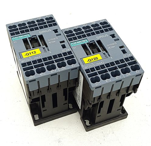 2x Siemens SIRIUS Schütz Leistungsschalter Schalter 3RT2015-2BB42 24VDC