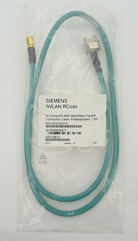 Siemens IWLAN RCoax 6XV1875-5CH10 Verbindungskabel N-Stecker R-SMA 1,0 m