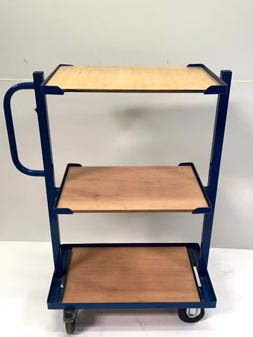 ROLLCART Etagenwagen 16-4341 3 Etagen ca. 42x61x115 cm Transportwagen max 200 kg