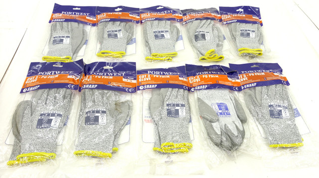 10x Portwest A620 Schnittschutzhandschuhe Schutzhandschuhe Handschuhe Gr.7 S