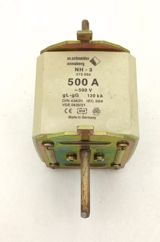 m.schneider 373050 NH-3 Sicherung Sicherungseinsatz 500A ~500V gL 120kA