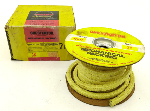 Chesterton 1740 Kevlar Packing 12mm Dichtung Pumpe Ventil 260°C Rolle