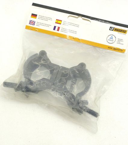 Riggatec Doppelschelle Swivel Coupler Ø32–35mm schwarz bis 75kg 400200976
