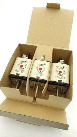 Schneider NH-Sicherungseinsätze 224A Gr.2 500V – 3 Stück