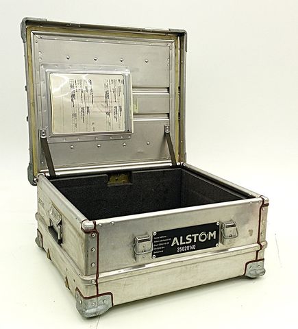 Aluminiumkiste ALSTOM Transportbox Industriebox Optimess Rack 61x55x28cm