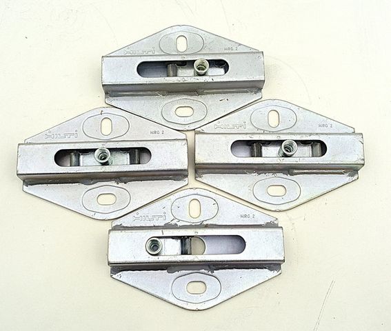 Hilti MRG 2 Montageschienen-Halter Schienenträger Rollengleiter 4x Set