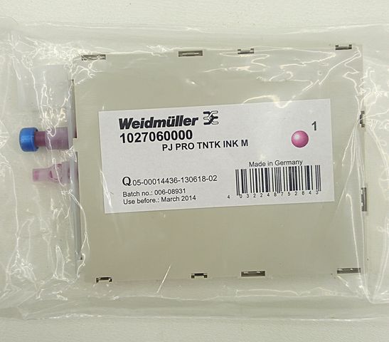 Weidmüller 1027060000 Tintentank PJ PRO TNTK INK M Tintenpatrone Tinte Magenta