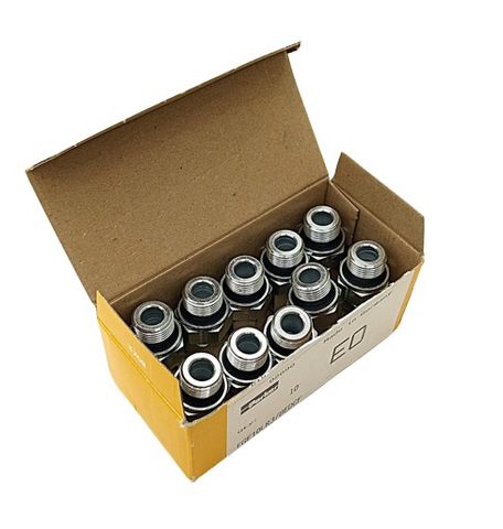 10x Parker EGE10LR3/8EDCF Hochdruck-Hydraulikrohrverschraubung 