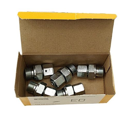 5× Parker EGE10LR3/8EDCF Hochdruck Hydraulik