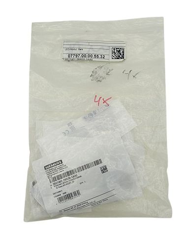 4x Siemens 3SU14012BB301AA0 LED Kontrollleuchte