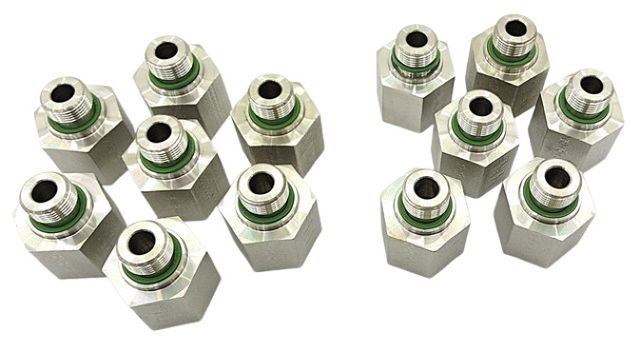 13x Edelstahlanschluss Schlauchadapter