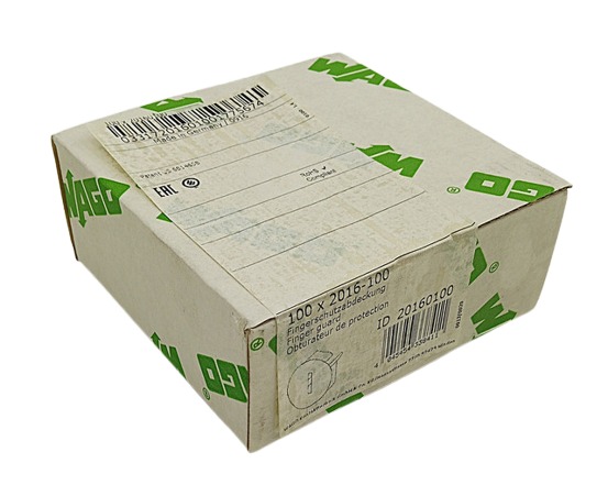 100x WAGO 2016-100 Klemmleiste Sicherheitsabdeckung