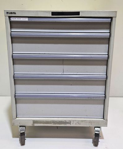 Lista Werkstatt Schubladenschrank 5 Schubladen Stahlschrank Metallschrank mobil