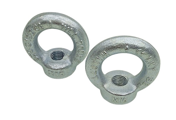 2x SFCC15E M16 Ringmutter Stahl Lastöse Anschlagring 700kg