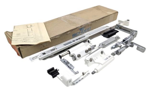 Schüco 219787 Dreh-Kipp-Beschlag 400 Set Links RAL 9010