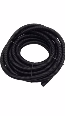 9m schwarzer gewellter flexibler PVC/PU-Schlauch