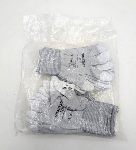 10x ESD 331003 Simstat Top Wiederverwendbarer Handschutzhandschuh